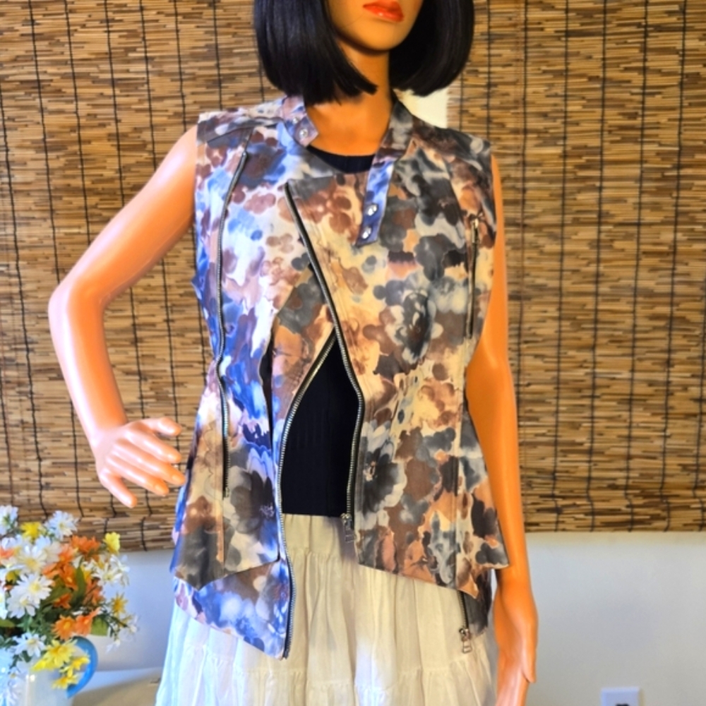 TOV Holy G Floral Biker Vest
